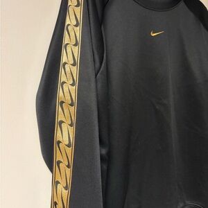 Nike Black and Gold Sweatshirt and pants